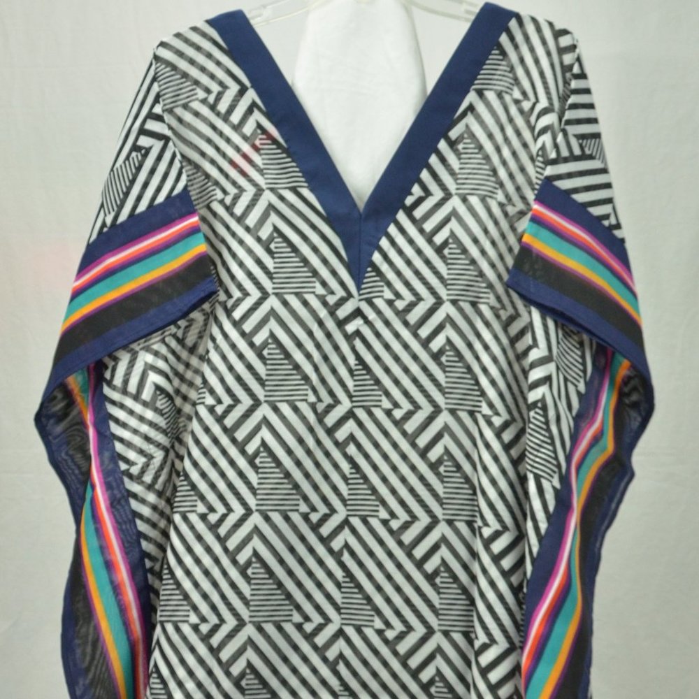 Ruby Ribbon Graphic Caftan